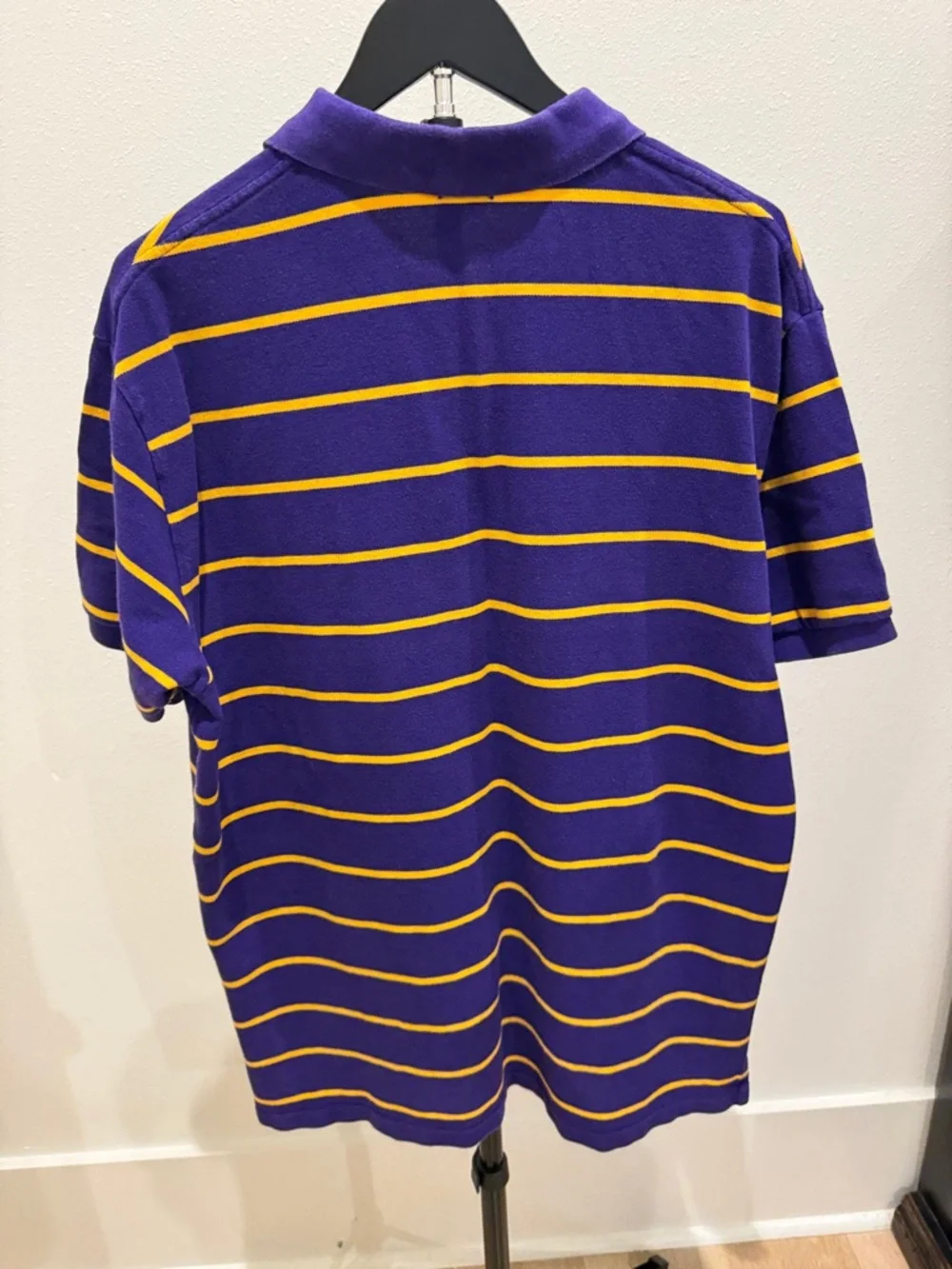 Ralph Lauren Purple & Yellow Striped Polo Shirt